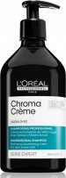L'Oréal Professionnel - SERIE EXPERT - CHROMA CREME - PROFESSIONAL SHAMPOO - GREEN DYES - Green shampoo for dark brown and black hair - 500 ml