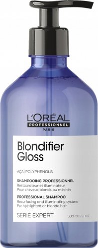 L'Oréal Professionnel - SERIE EXPERT - BLONDIFIER GLOSS - PROFESSIONAL SHAMPOO - Shining shampoo for blonde and bleached hair - 500 ml