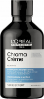 L’Oréal Professionnel - SERIE EXPERT - CHROMA CREME - PROFESSIONAL SHAMPOO - BLUE DYES - Niebieski szampon do włosów od jasnego do średniego brązu - 300 ml 