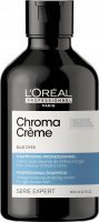 L'Oréal Professionnel - SERIE EXPERT - CHROMA CREME - PROFESSIONAL SHAMPOO - BLUE DYES - Blue shampoo for light to medium brown hair - 300 ml