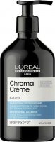 L’Oréal Professionnel - SERIE EXPERT - CHROMA CREME - PROFESSIONAL SHAMPOO - BLUE DYES - Niebieski szampon do włosów od jasnego do średniego brązu - 500 ml 