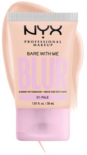 NYX Professional Makeup - BARE WITH ME - BLUR - Blurring Tint Foundation - Wygładzający podkład do twarzy - 30ml  - 01 PALE