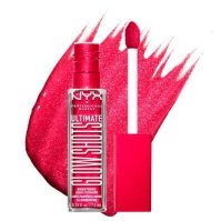 NYX Professional Makeup - ULTIMATE - GLOW SHOTS - Liquid Eyeshadow - Płynny cień do powiek - 7,5 ml  - 19 STRAWBERRY STACKED