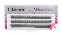 Clavier - VSHAPE - Fishtail Eyelashes - Kępki rzęs - Jaskółki - C-12 mm - C-12 mm