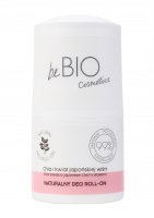 beBIO - Natural Roll-On Deodorant - Naturalny dezodorant w kulce - Chia i kwiat wiśni japońskiej - 50 ml