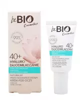 beBIO - 40+ Hyaluro bioRejuvenation - Natural Anti-Aging Eye Cream - Hyaluro BioOdmładzanie - Naturalny, przeciwzmarszczkowy krem pod oczy - 15 ml
