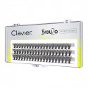 Clavier - BeDU2O Double Volume - Double volume eyelash tufts - Curl B - 60 pieces - 0.10/ 9 - 10 - 11 mm/ MIX - 0.10/ 9 - 10 - 11 mm/ MIX