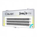 Clavier - BeDU2O Double Volume - Double volume eyelash tufts - Curl B - 60 pieces - 0.10/ 8 mm - 0.10/ 8 mm