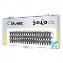 Clavier - BeDU2O Double Volume - Double volume eyelash tufts - Curl B - 60 pieces - 0.10/ 11 mm - 0.10/ 11 mm
