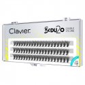 Clavier - BeDU2O Double Volume - Double volume eyelash tufts - Curl B - 60 pieces - 0.10/ 10 mm - 0.10/ 10 mm