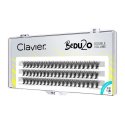 Clavier - BeDU2O Double Volume - Kępki rzęs o podwójnej objętości - Skręt B - 60 sztuk - 0.10/ 8 mm - 0.10/ 8 mm