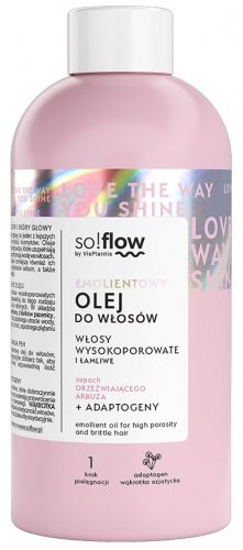 So!Flow - Emolient Oil - Emolientowy olej do włosów wysokoporowatych i łamliwych - 150 ml 