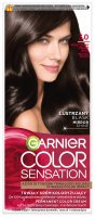 GARNIER - COLOR SENSATION - Permanent hair coloring cream - 3.0 Prestige Brown