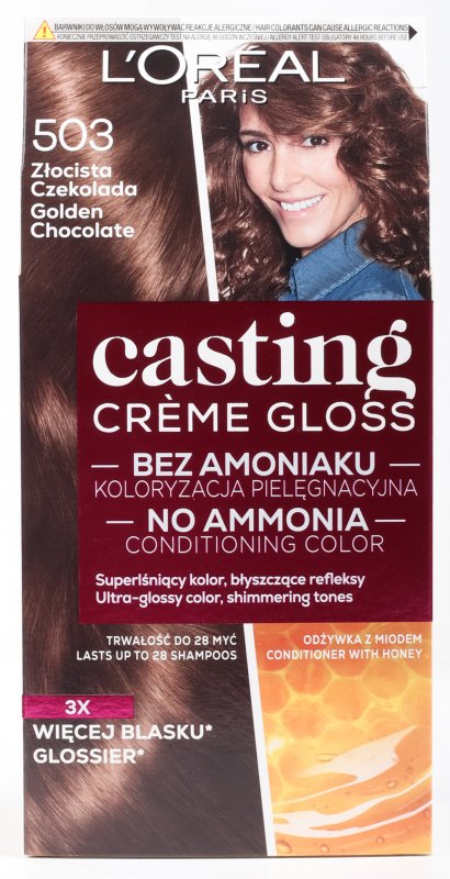 L'Oréal - Casting Créme Gloss - Golden Chocolate - Caring Without