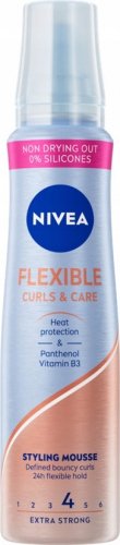 Nivea - FLEXIBLE - Curls & Care - Styling Mousse - 4 Extra Strong - 150 ml