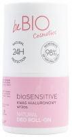 BeBio - BioSensitive Natural Deo Roll-On - Naturalny dezodorant w kulce - Kwas hialuronowy + Wrzos - 50 ml