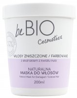 BeBio - Natural Mask for Damaged / Colored Hair - Naturalna maska do włosów zniszczonych i farbowanych - Kwiat Inula - 200 ml 