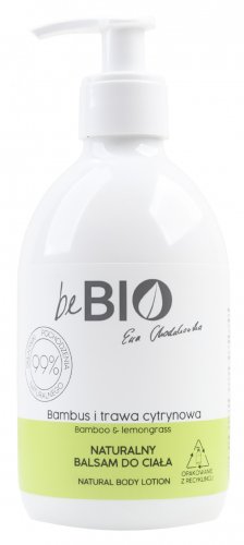 beBIO - Natural Body Lotion - Bamboo and lemongrass - 400 ml