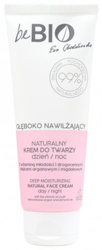 beBIO - Deep Moisturizing Natural Face Cream - Głęboko nawilżający, naturalny krem do twarzy -  Dzień/ Noc - 75 ml