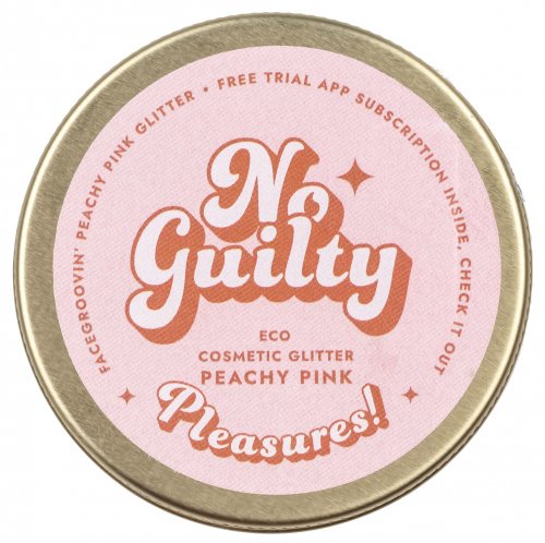MINISTERSTWO DOBREGO MYDŁA - No Guilty Eco Facegroovin' Glitter - Biodegradowalny brokat do twarzy i ciała - 10 g - PEACHY PINK