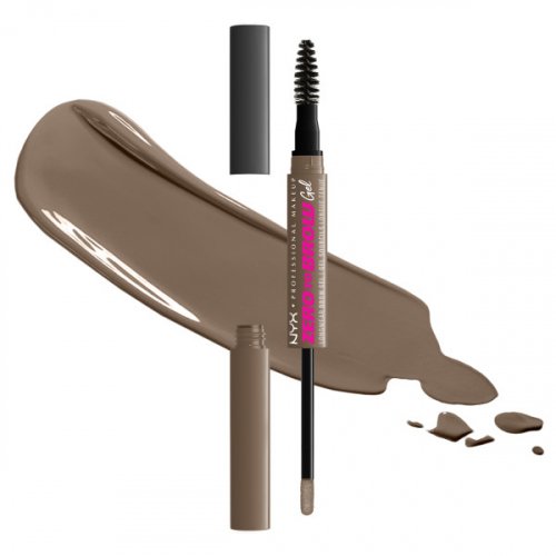 NYX Professional Makeup - ZERO to BROW Longwear Brow Gel - Długotrwały, wodoodporny żel do brwi - 2 ml - ASH BROWN