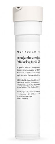 YOUR KAYA - Exfoliating Facial & Body Treatment - Kuracja złuszczająca do twarzy i ciała z trzema kwasami - Wymienny wkład - 100 ml 