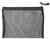 MANY BEAUTY - Transparent mesh cosmetics bag - Black - PATTERN 1