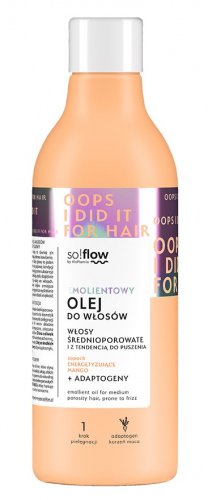 So!Flow - Emolient Oil - Emolientowy olej do włosów średnioporowatych i z tendencją do puszenia - 150 ml 