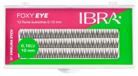 Ibra - FOXY EYE 12 Flare Eyelashes by Ewelina Zych - Tufts of false eyelashes - J curl - 120 tufts - 0.10/10 mm - 0.10/10 mm