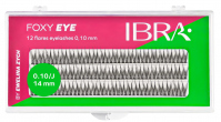 Ibra - FOXY EYE 12 Flare Eyelashes by Ewelina Zych - Tufts of false eyelashes - J curl - 120 tufts - 0.10/14 mm - 0.10/14 mm