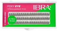 Ibra - FOXY EYE 12 Flare Eyelashes by Ewelina Zych - Tufts of false eyelashes - J curl - 120 tufts - 0.10/16 mm - 0.10/16 mm