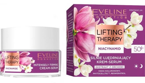Eveline Cosmetics - Lifting Therapy - Intensely Firming Cream-Serum with Niacinamide 50+ Day/Night - 50 ml