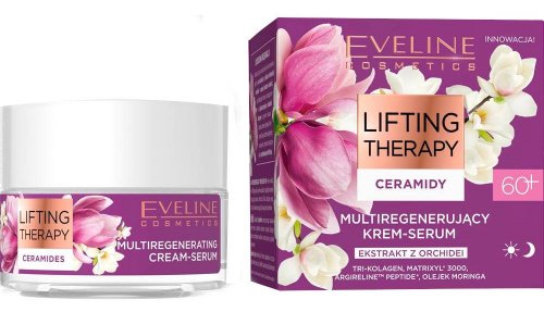 Eveline Cosmetics - Lifting Therapy - Multiregenerating Cream-Serum with Ceramides - Multiregenerujący krem-serum z ceramidami 60+ Dzień/Noc - 50 ml
