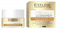 Eveline Cosmetics - 24K GOLD & CERAMIDES Deeply Nourishing Cream - Skoncentrowany krem głęboko odżywczy 70+ Dzień/Noc - 50 ml