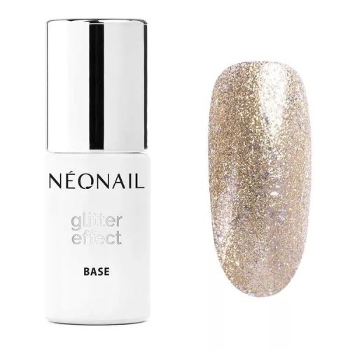 NeoNail - Glitter Effect Base - Brokatowa baza hybrydowa - 7,2 ml - GOLD TWINKLE