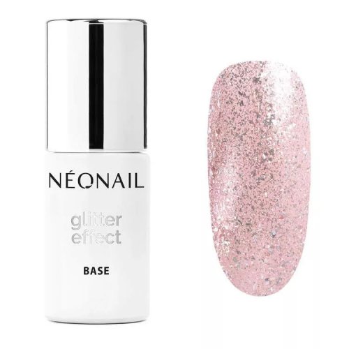 NeoNail - Hybrid Glitter Effect Base - 7.2 ml - ROSE TWINKLE