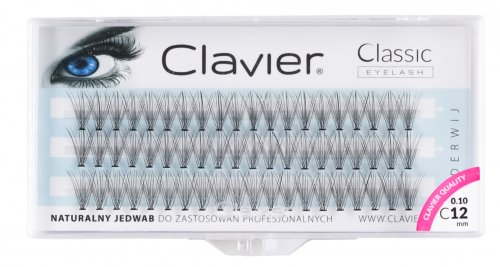 Clavier - False eyelashes in tufts - C-12 mm