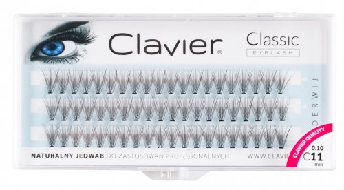 Clavier - False eyelashes in tufts - C-11 mm