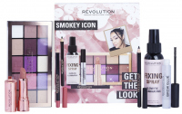 MAKEUP REVOLUTION - GET THE LOOK - SMOKEY ICON - Zestaw kosmetyków do makijażu twarzy, oczu oraz ust