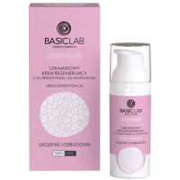  BASICLAB - COMPLEMENTIS - Ceramide Regenerating Cream - Ceramidowy krem regenerujący z 5% prebiotykiem i 3% panthenolem - Lekka konsystencja - Ukojenie i odbudowa - Dzień & Noc - 50 ml 
