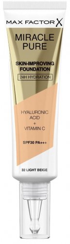 Max Factor - MIRACLE PURE Skin Improving Foundation - SPF30 PA +++ - 32 LIGHT BEIGE