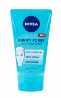 Nivea - PURIFY PORES - DAILY WASH SCRUB - Żel do mycia twarzy przeciw niedoskonałościom - 150 ml