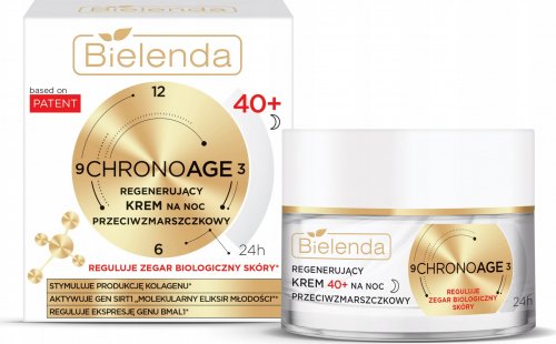 Bielenda - Chrono Age 40+ - Regenerujący krem przeciwzmarszczkowy - Na noc - 50 ml 