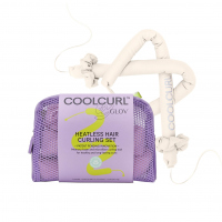 GLOV - COOL CURL Heatless Hair Curling Set - Zestaw do kręcenia włosów z kosmetyczką - Biały