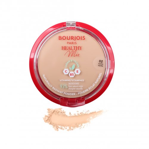 Bourjois - HEALTHY MIX - Powder - Wegański puder matujący do twarzy - 10 g   - 02 VANILLA