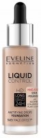Eveline Cosmetics - Liquid Control - Mattifying Drops Foundation - Podkład z niacynamidem w dropperze - 30 ml