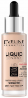 Eveline Cosmetics - Liquid Control - Mattifying Drops Foundation - 30 ml - 003 IVORY BEIGE - 003 IVORY BEIGE