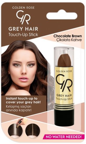 Golden Rose - GRAY HAIR - TOUCH-UP STICK - Sztyft na odrosty - 5,2 g - 08 - CHOCOLATE BROWN 