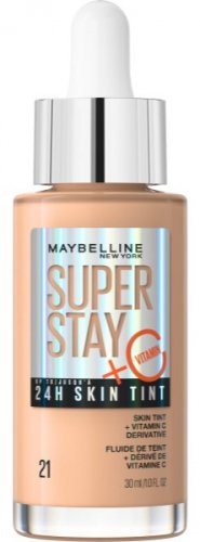 Maybelline - SUPER STAY 24H Skin Tint - Rozświetlający podkład z witaminą C - 30 ml - 21