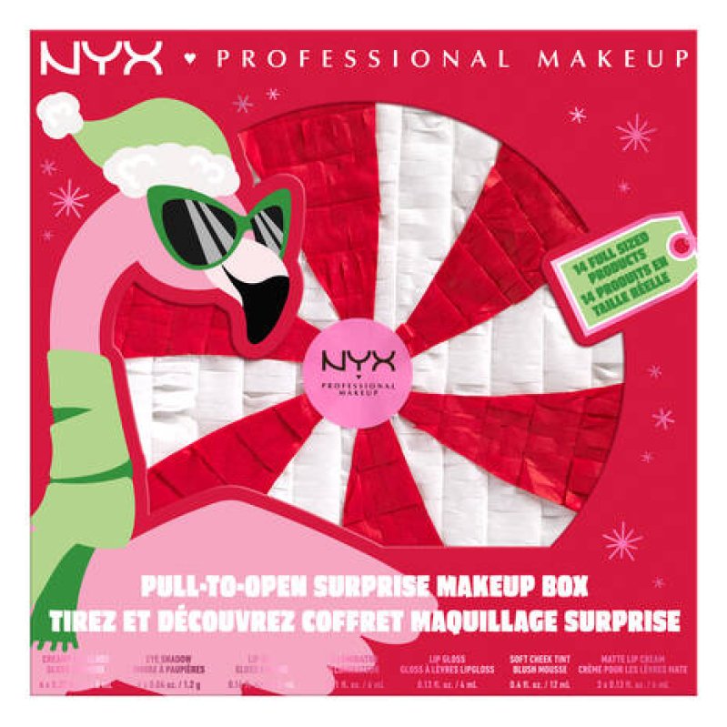 NYX メイクボックス×メイク品セット NYX Makeup Favorites Bundle, 9 Piece Gift Set, Lip And Eye
